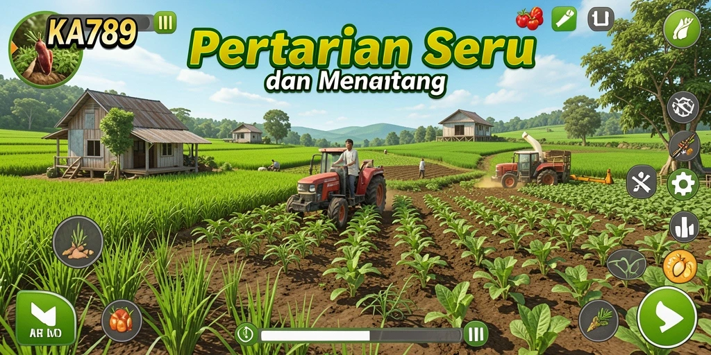 Tampilan gameplay Farming yang seru dan interaktif.