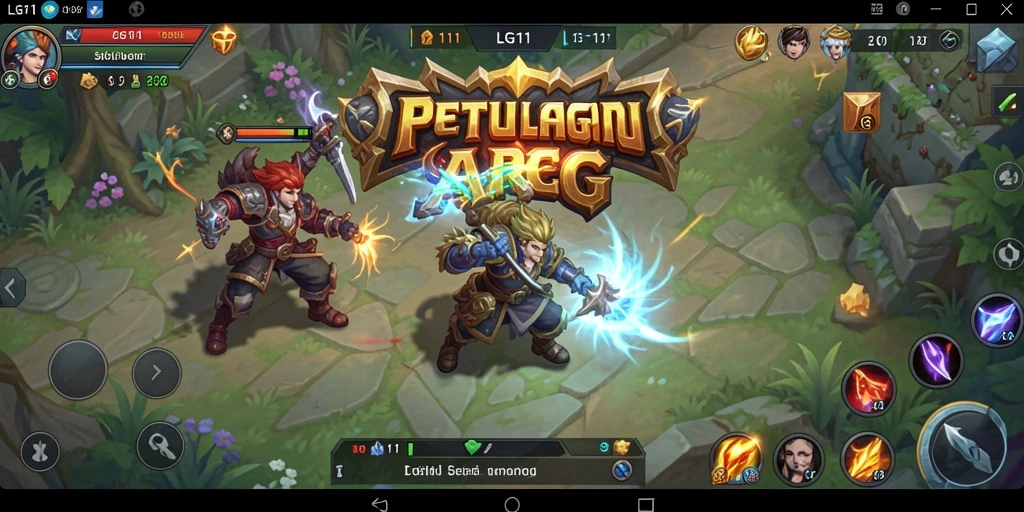 Tampak gameplay seru dari petualangan LG111 dalam dunia ARPG.