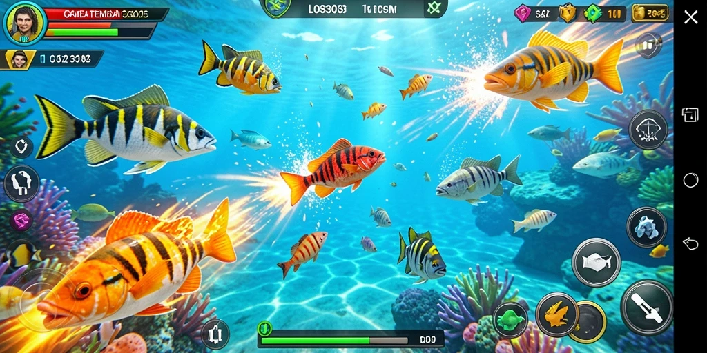 Screenshot utama LOS303 menampilkan gameplay seru Tembak Ikan.