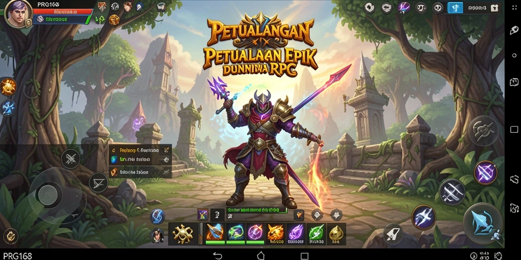 Screenshot menampilkan aksi seru dan grafis menawan dalam PRG168.