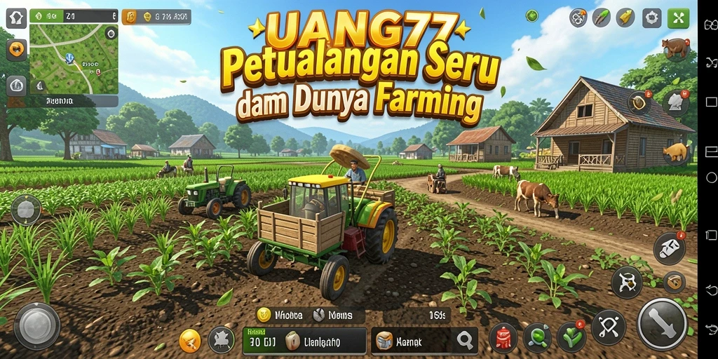 Tampilan menarik dengan gameplay bertani yang seru di UANG77.